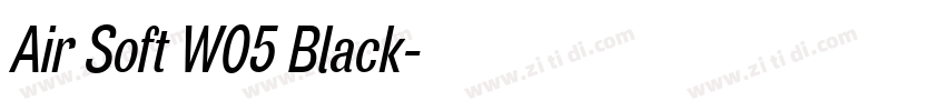 Air Soft W05 Black字体转换 Air Soft W05 Black字体转换
